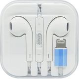 GMR EA-6015 In-Ear Hoofdtelefoon met Microfoon - Compatibel met iPhone - Volumeregeling - Hifi-Stereogeluid - Geïntegreerde Microfoon