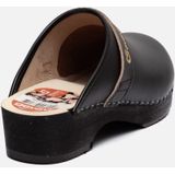Gevavi - Dakota - Schoenklompen - Zwart - Leer / Hout / PVC