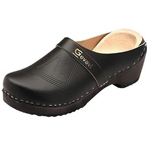Gevavi - 135/00 - Klomp - Zwart - Houten Hak