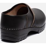 Gevavi - 1550/00 Werkklomp - Zwart - Rundleder - Houten Binnenzool