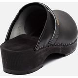 Gevavi Klompen 9200 Zwart - Houten Schoenklompen met Open Hiel