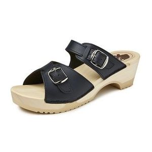 BigHorn - 0018 - Medische Klomp - Blauw - Clogleer - Populierenhout met PU-laag