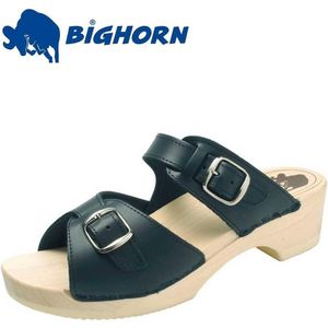 BigHorn - 0018 - Gezondheidssandaal - Blauw - Populierenhout