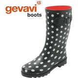 Chuva - Stip - Regenlaars - Zwart/Wit - Natuurrubber