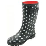 Chuva - Stip - Regenlaars - Zwart/Wit - Natuurrubber