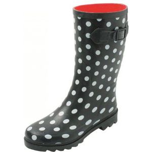 Chuva - Stip - Regenlaars - Zwart/Wit - Natuurrubber