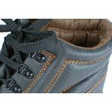 4WORK 4W12 Hoge Veiligheidsschoen - Zwart - Leren Bovenwerk - S3 Norm