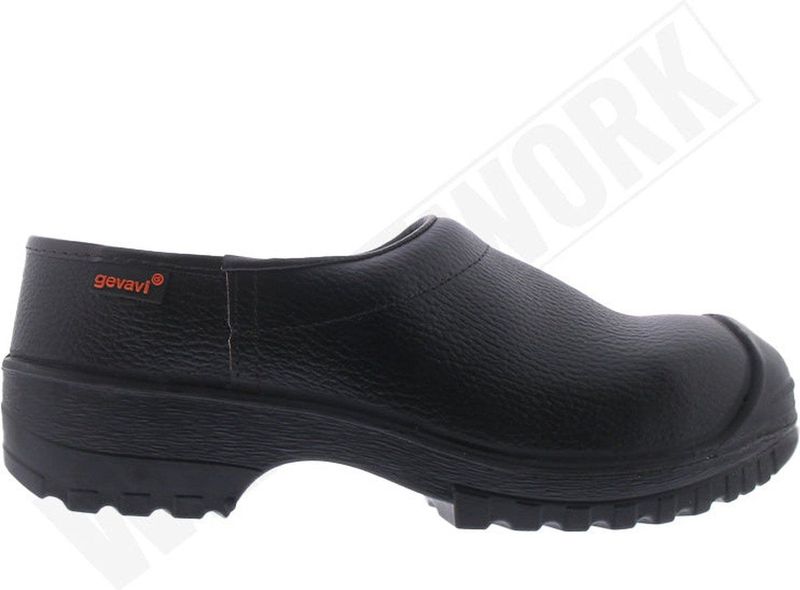 Gevavi Klompen SB - Zwart - Veiligheidsklomp van Leer