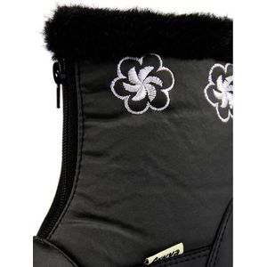 Chuva Snowboots Zwart / Paars - Maat 25 - Bloemtjes patroon