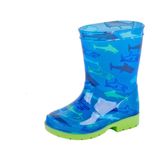 Gevavi - Haai - Regenlaars - Blauw/Groen - PVC - Waterdicht