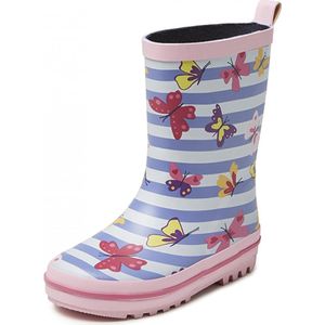 Gevavi Boots - Vlinder meisjeslaars rubber roze