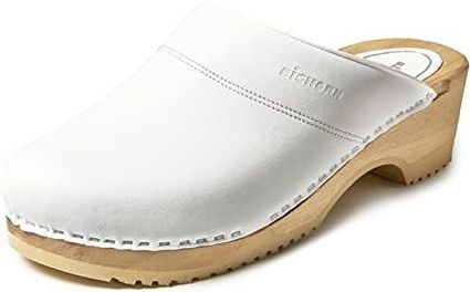 Bighorn - BM03 - Medische Klomp - Wit - Microfiber - Houten Zool