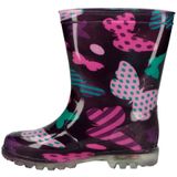 Gevavi Boots Mila Regenlaarzen Kids - LED-lampjes - Paars maat 25