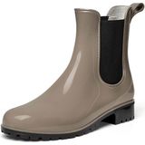 PVC Regenlaars dames Enkellaars merk Import maten - kleuren blauw of taupe