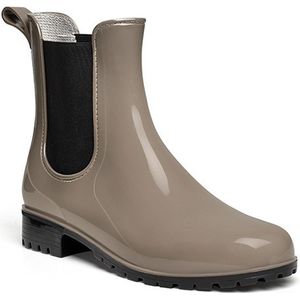 PVC Regenlaars dames Enkellaars merk Import maten - kleuren blauw of taupe
