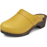 BigHorn - 6006 - Klomp - Geel - Leer - Houten Zool - Slijtvast