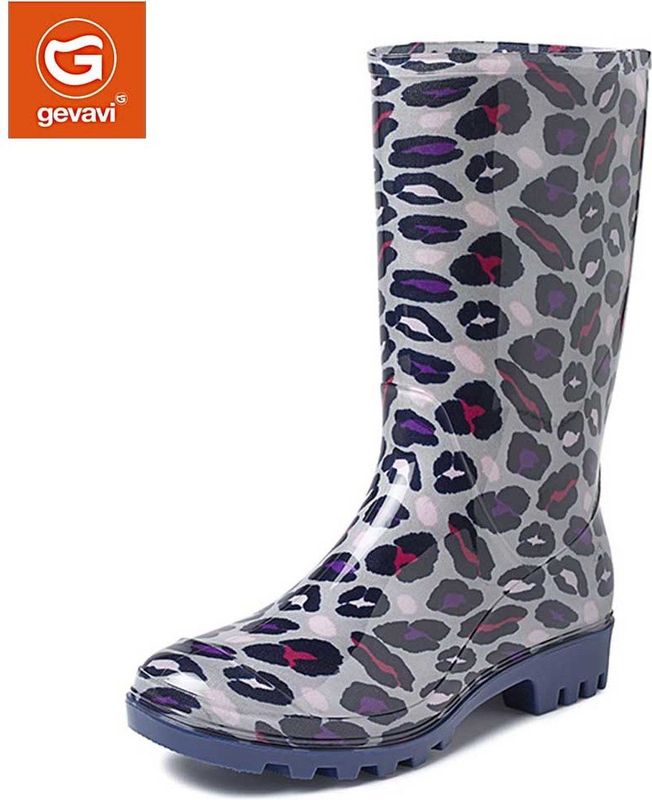 Gevavi - Lucy - Regenlaarzen - Panterprint - PVC