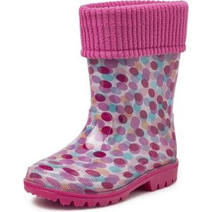 Regenlaars Gevavi Kids Puck Roze-Schoenmaat 35