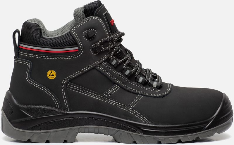 Gevavi - Safety GS22 Builder S3 - Werkschoen - Zwart - Nubuckleer