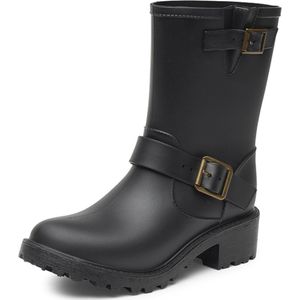 Import - Noor - Dames Regenlaarzen - Zwart - PVC