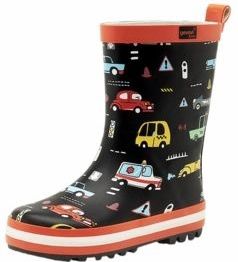 Gevavi - Traffic - Regenlaars - Zwart - Rubber