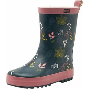 Kinderlaars Fleur blauw - rubberen kinderlaars - Fleur - blauw print