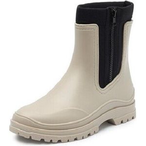 Gevavi dames laars - Jill - taupe - PVC/neopreen - met rits - maat 40