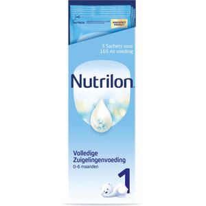 Nutrilon 1 Volledige Zuigelingenvoeding – Flesvoeding Vanaf De Geboorte – 3 Sachets