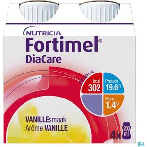 Fortimel - DiaCare - Vloeistof - Vanille - 4x200ml