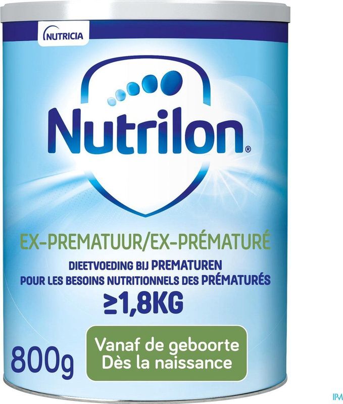 Nutrilon Ex-prematuur Baby vanaf de geboorte Flesvoeding 800g 800 Poeder