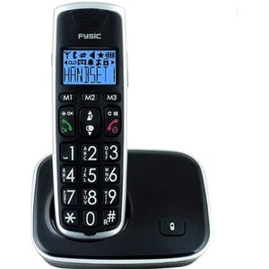 Vaste telefoon FX-6000 – extra grote toetsen, eenvoudig te bedienen, knipperlicht, beltoon kan zeer luid worden ingesteld – ideaal voor ouderen
