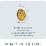 Alecto BC-100 - Slaaptrainer voor kinderen - Kinderwekker met Nachtlamp en Wekker - Wit