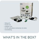 Alecto DBX-115 - Full Eco DECT Babyfoon - Wit/Antraciet
