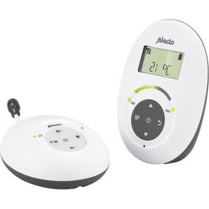 Alecto DBX-125 - Full Eco DECT Babyfoon met Display - Wit/Antraciet