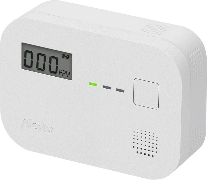 ALECTO Kohlenmonoxid-Melder COA3910, mit LED-Anzeige, weiß