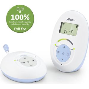 Alecto DBX-112 - Full Eco DECT Babyfoon met Display - Wit/Blauw