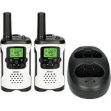 Alecto - Walkie Talkie Set - Wit - Duurzaam - 8 Kanalen