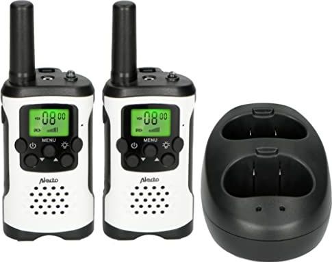 Alecto - Walkie Talkie Set - Wit - Duurzaam - 8 Kanalen