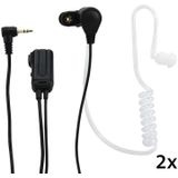 Alecto FRH-10 DUO Headset - Walkie Talkies Portofoons - 2 Stuks - Wit-Zwart