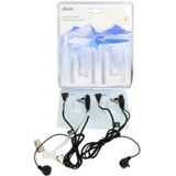 Alecto FRH-10 DUO Headset - Walkie Talkies Portofoons - 2 Stuks - Wit-Zwart