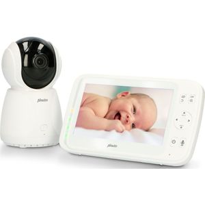 Alecto DVM-275 Digitale babymonitor (100% storingsvrij), met bestuurbare camera, lang bereik tot 300 meter, 12,7 cm, wit