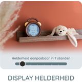 Alecto BC-100 MONKEY - Slaaptrainer voor kinderen - Kinderwekker met Nachtlamp en Wekker - Aap