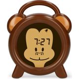 Alecto BC-100 MONKEY - Slaaptrainer voor kinderen - Kinderwekker met Nachtlamp en Wekker - Aap