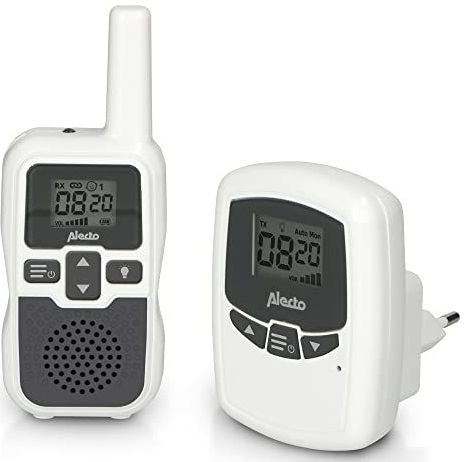Alecto - DBX-80 - Babyfoon - Wit/Antraciet - Groot Bereik Tot 3km