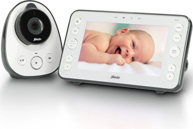 Alecto - DVM-150 - Babyfoon - Wit - Groot 5" Scherm
