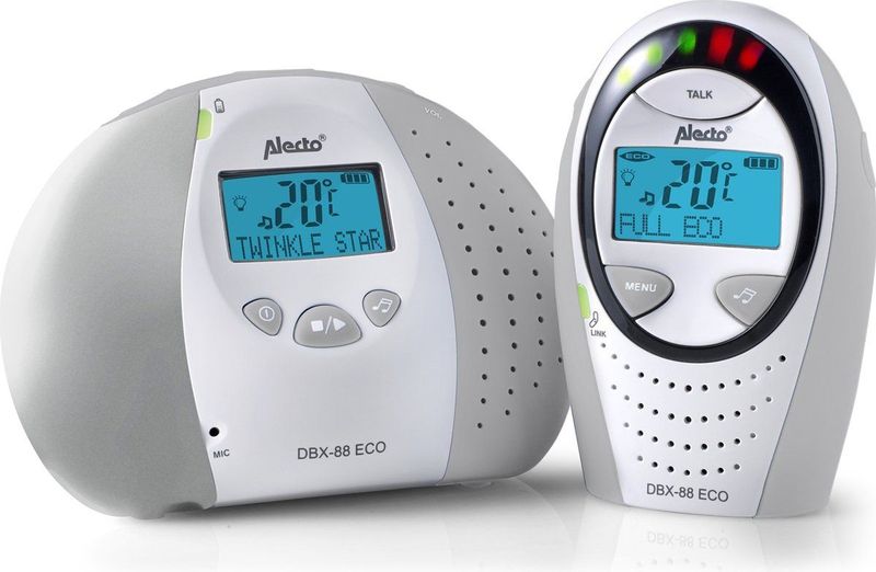 Alecto - DBX-88GS - Babyfoon - Wit-Grijs - DECT
