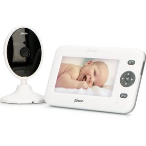 Alecto DVM-140 babyfoon met camera en 4.3' kleurenscherm, wit