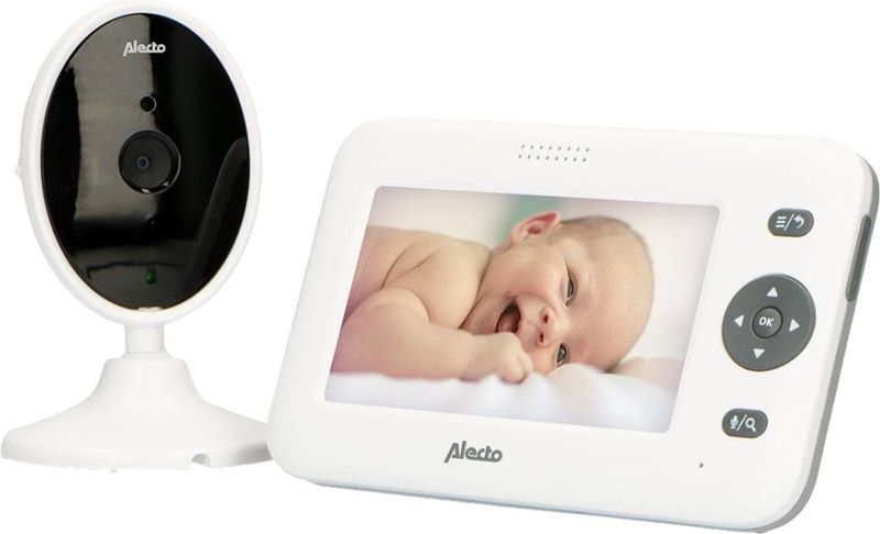 Alecto - DVM-140 - Babyfoon met Camera - Wit-Antraciet - 4.3" Kleurenscherm