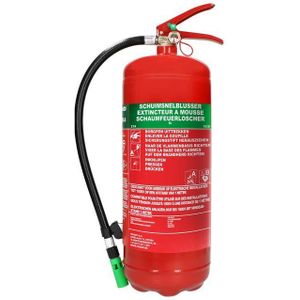 Alecto BS-6 Brandblusser - Schuimblusser 6 liter - Brandklasse AB - Inclusief Ophangbeugel