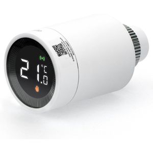 Alecto SMART-HEAT10 Smart Zigbee thermostaatkraan - Gemakkelijk te installeren - Regel temperatuur per kamer